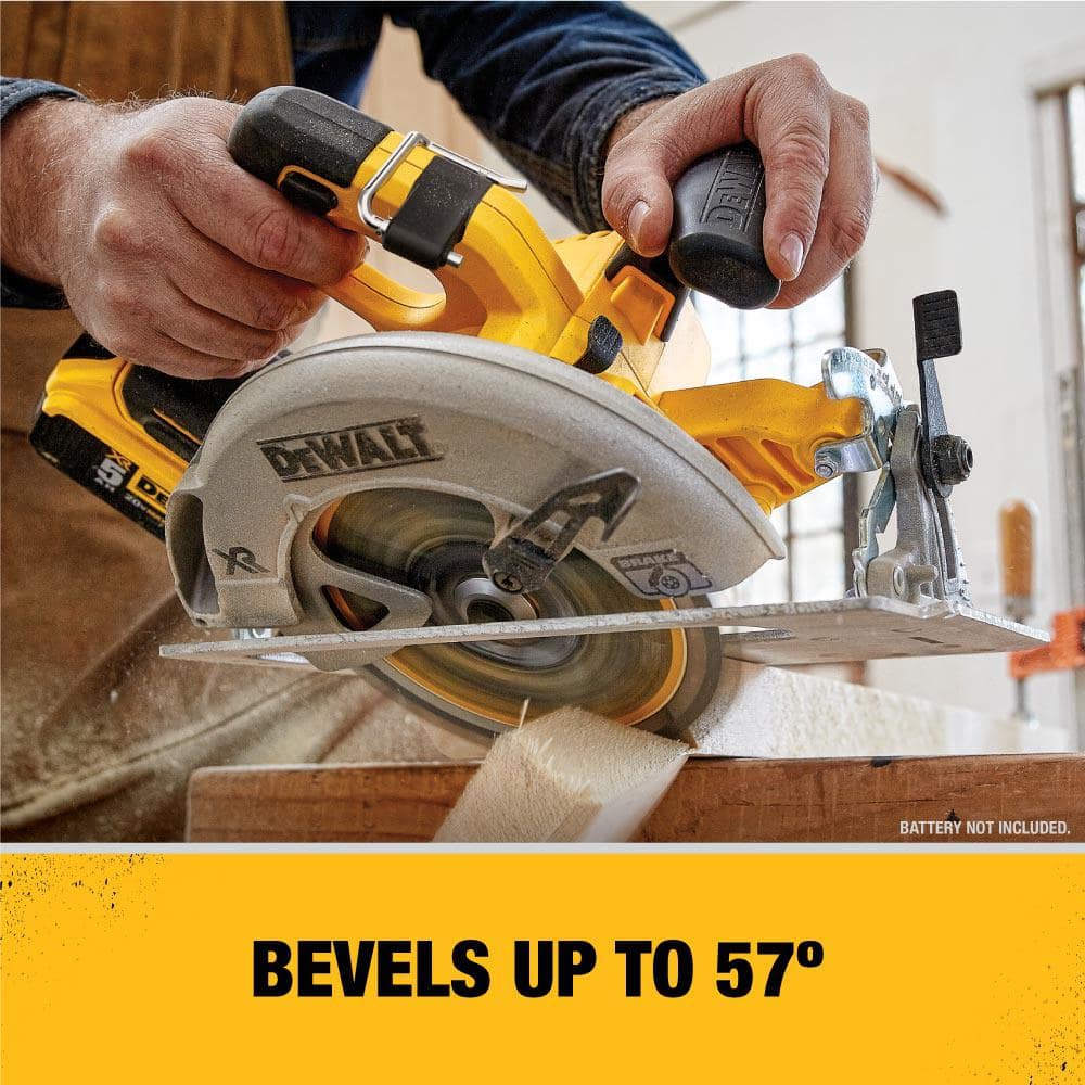 DEWALT 20-Volt MAX Li-Ion Cordless Brushless 7-1/4 in. Circular Saw (Tool-Only) with 20-Volt MAX 3.0Ah Battery and Charger - Image 4