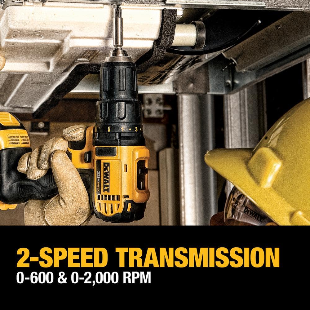 DEWALT 20-Volt MAX Lithium-Ion Cordless 4-Tool Combo Kit with (2) 2.0Ah Batteries, Charger and Tool Bag - Image 7
