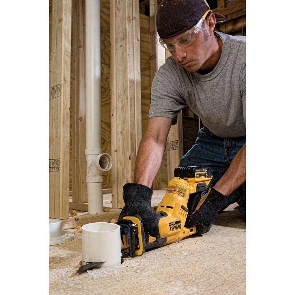 DEWALT 20-Volt MAX Lithium-Ion Cordless Compact Reciprocating Saw Kit with 2.0Ah Battery, Charger, Bag + Bonus 5.0Ah Battery - Image 6