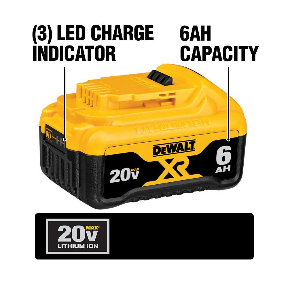 DEWALT 20-Volt MAX Lithium-Ion Cordless Compact Reciprocating Saw Kit with Bonus 6.0Ah Battery Pack - Image 4