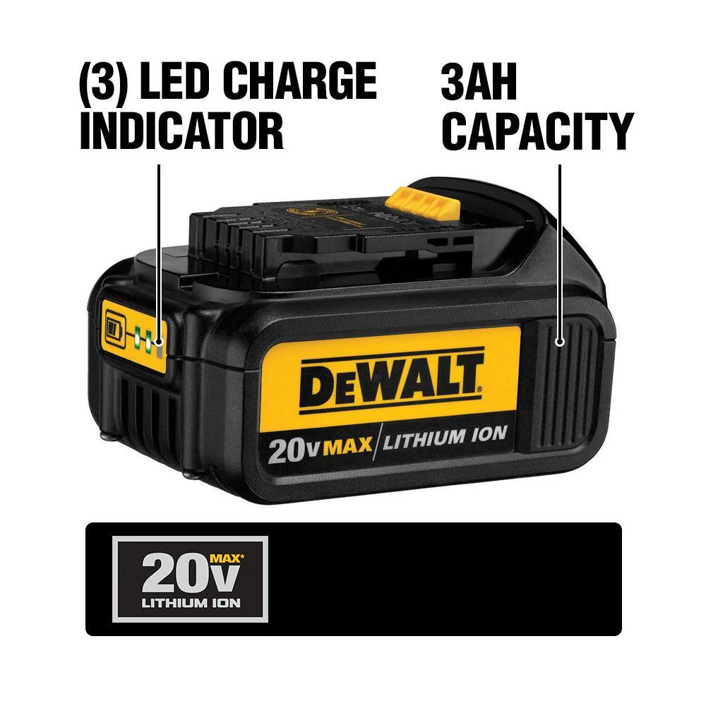 DEWALT 20-Volt MAX Premium Lithium-Ion 3.0Ah Battery Pack (6-Pack) - Image 2