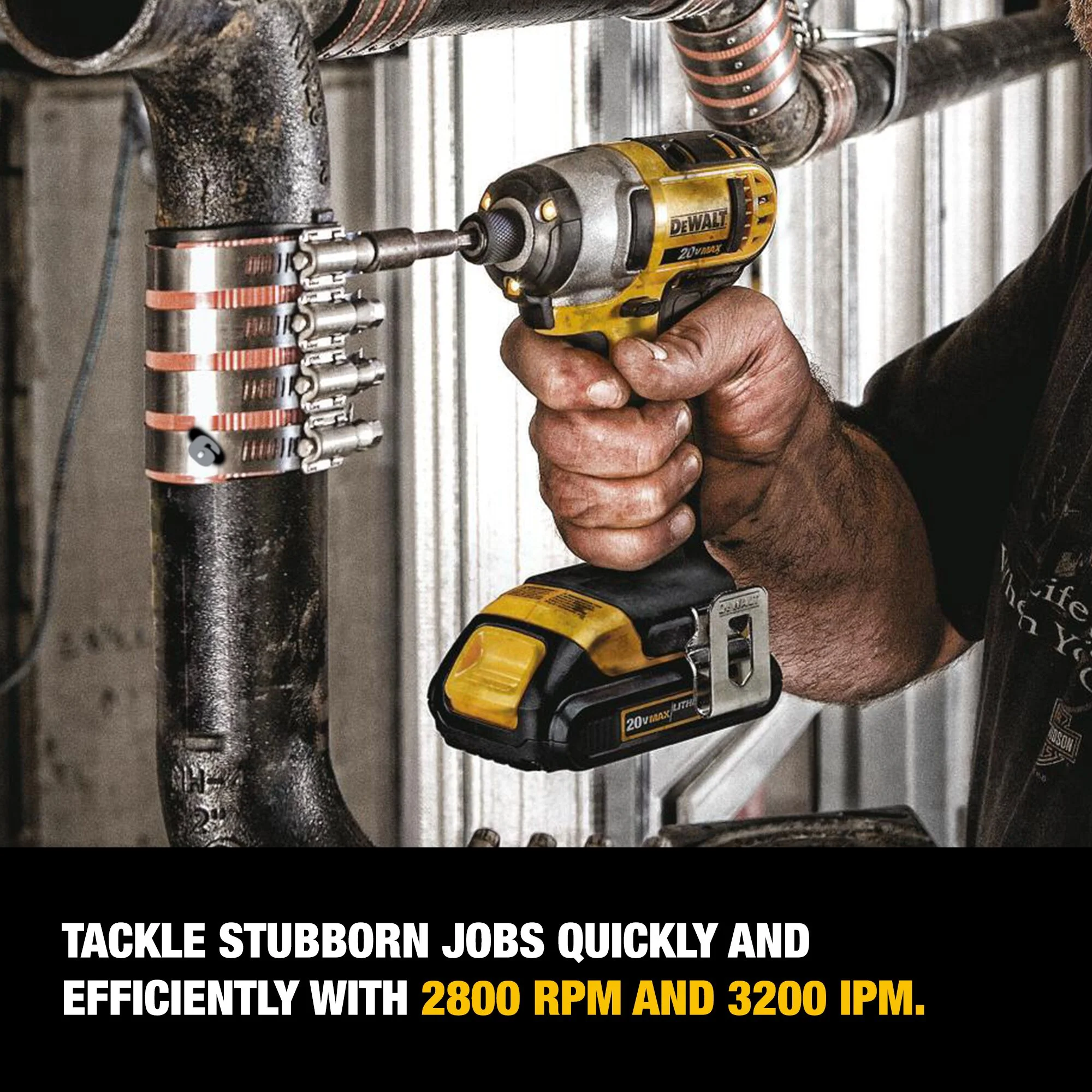 DEWALT 20-Volt MAX Variable Speed Cordless Impact Driver Kit, 1/4-in Hex, 1 Battery & Charger Included (DCF885C1) - Image 5