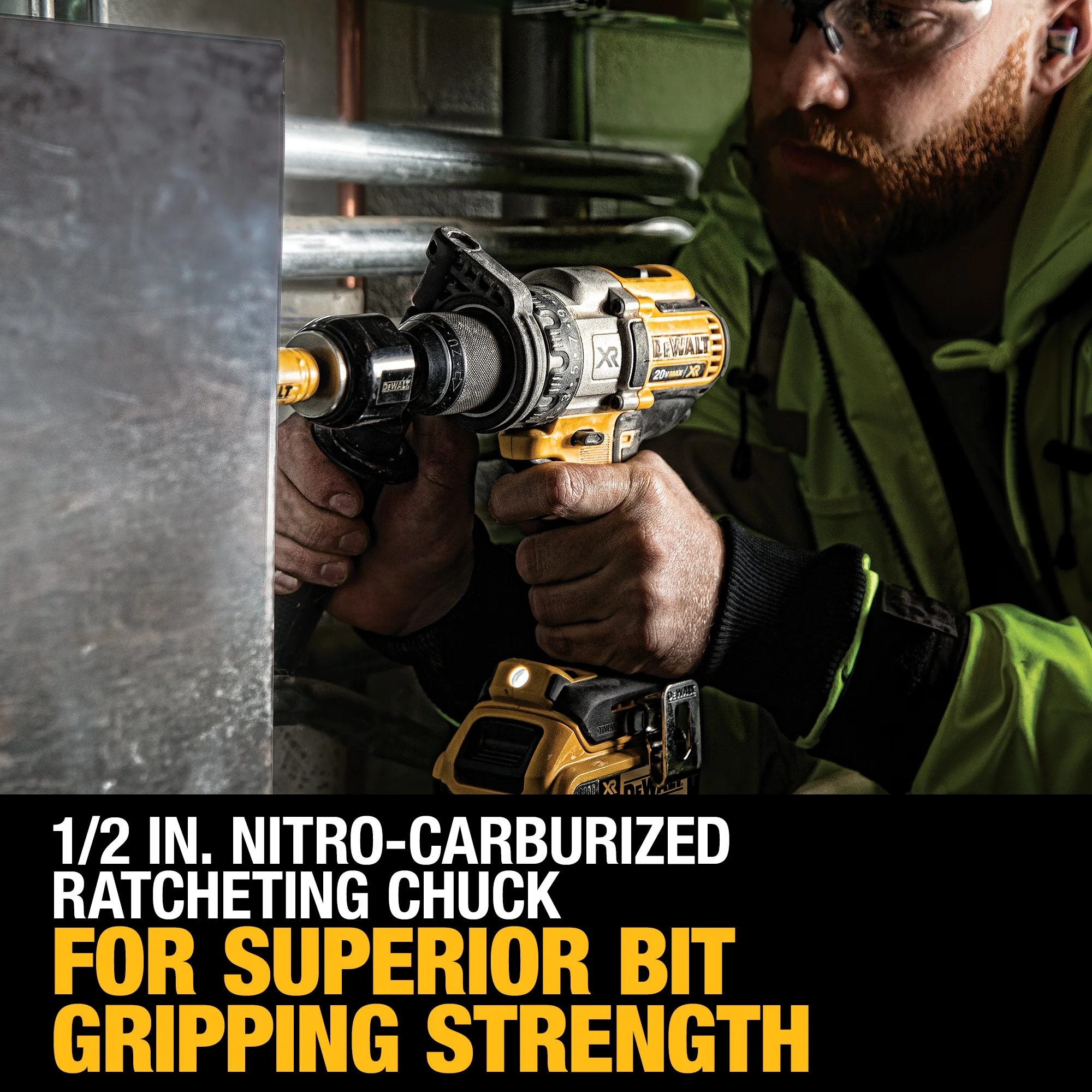 DEWALT 20-Volt MAX XR 1/2-in Brushless Cordless Drill/Driver Kit with Charger and 2 5Ah Batteries (DCD991P2) - Image 6