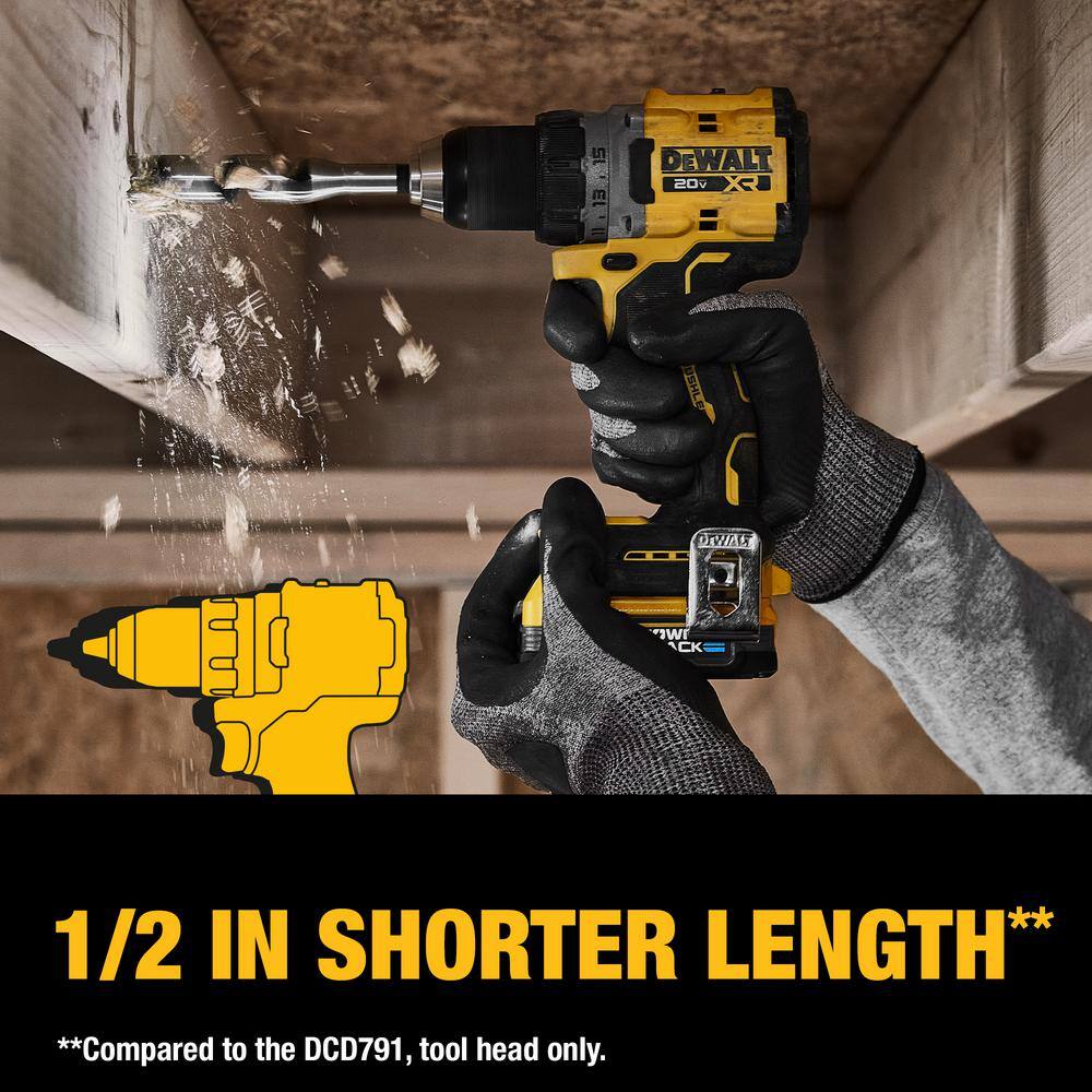 DEWALT 20-Volt MAX XR Brushless 1/2 in. Drill/Driver Kit with FREE ATOMIC 20-Volt Brushless Oscillating Tool - Image 6