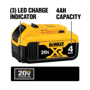 DEWALT 20-Volt MAX XR Premium Lithium-Ion 4.0Ah Battery Pack (4-Pack) - Image 2