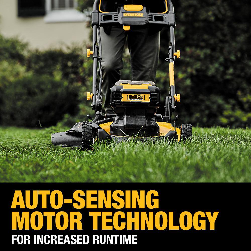 DeWalt 20V MAX DCMWP233U2 21.5 in. Cordless Push Lawn Mower Kit with (2) 10Ah Batteries & Charger - Image 6