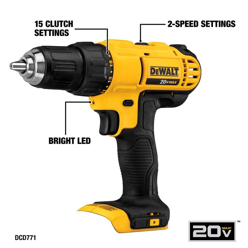 DEWALT 20V MAX Lithium-Ion Cordless 7-Tool Combo Kit with 2.0Ah & 4.0Ah Batteries, Charger and Bag (DCK771D1M1) - Image 3