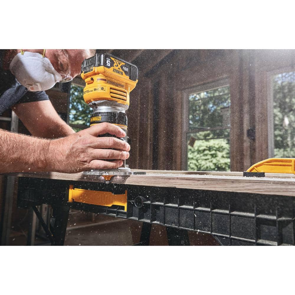 DEWALT 20V MAX Lithium-Ion Cordless Brushless Compact Router Kit with 3.0Ah Battery and Charger - Image 3