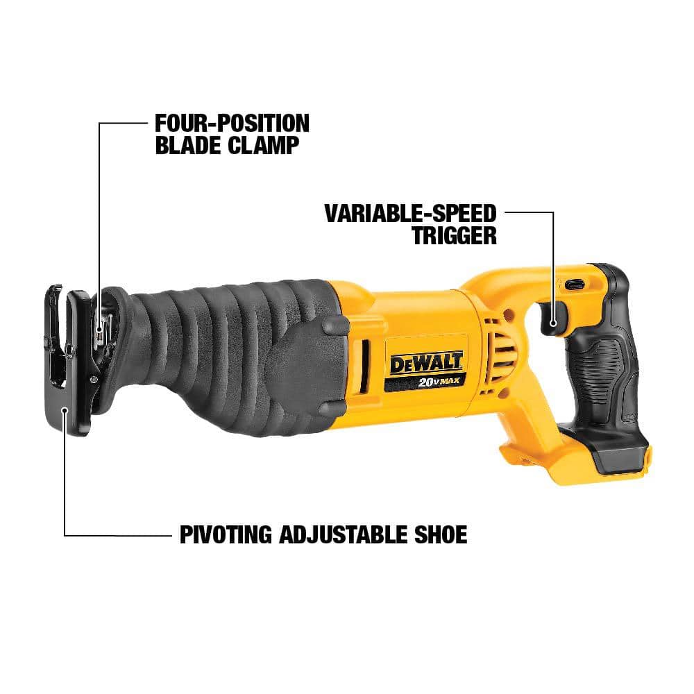 DEWALT 20V MAX Cordless Reciprocating Saw with 3.0Ah Battery - Image 2