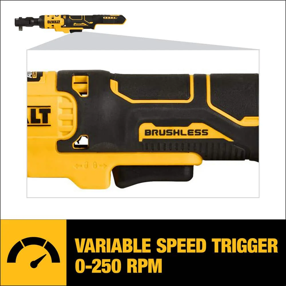 DEWALT 20V MAX XR Cordless Brushless Reciprocating Saw and ATOMIC 20V MAX Cordless 3/8 in. Ratchet (Tools-Only) - Image 3
