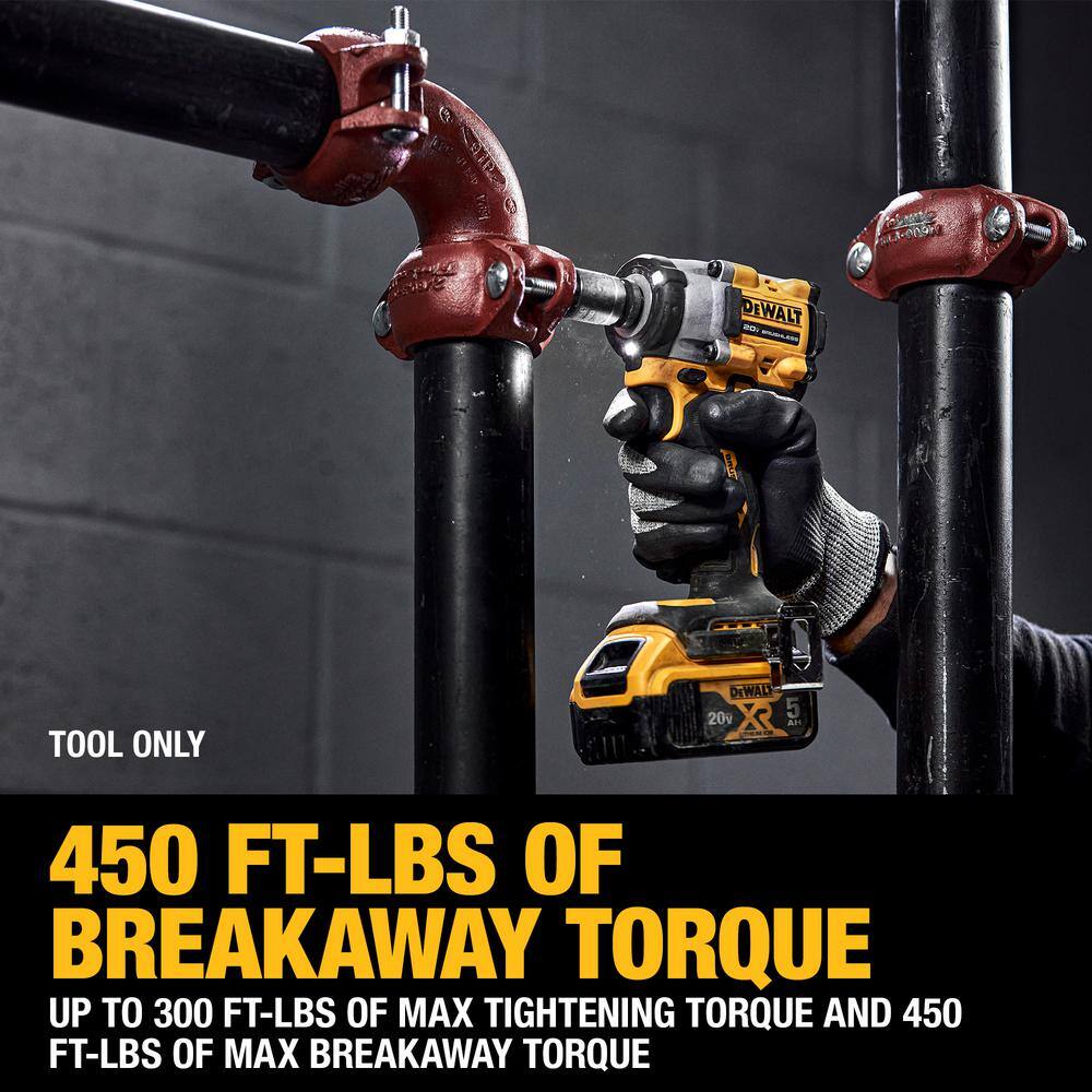DEWALT 20V MAX XR Cordless Brushless Reciprocating Saw and ATOMIC 20V MAX Cordless Brushless 3/8 in. Impact Wrench (Tools-Only) - Image 3