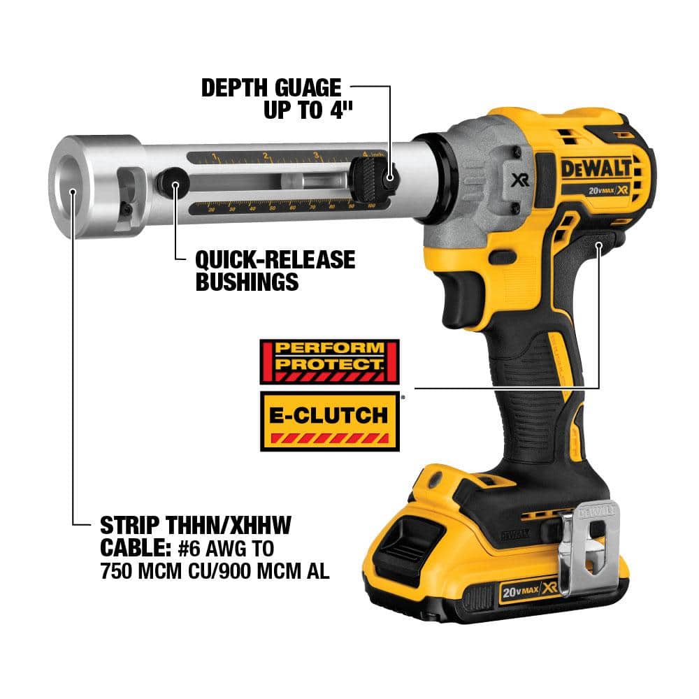 DEWALT 20V MAX XR Cordless Brushless Reciprocating Saw and Cable Stripper (Tools-Only) - Image 2