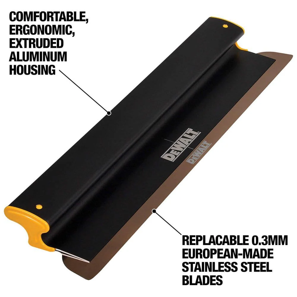 DEWALT 24 in. Skimming Blade with Aluminum Housing and 0.012 in (0.3mm) Replaceable Stainless Steel Insert - Image 4