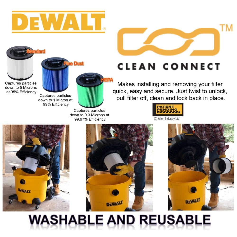 DEWALT 4 Gal. Fine Dust Cartridge Filter for Wet/Dry Vacuum (DXVC4002) - Image 5