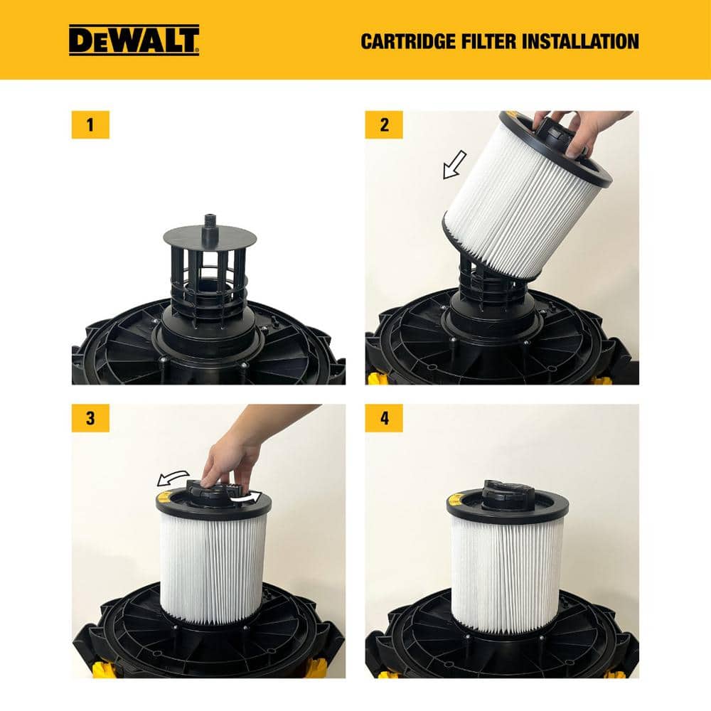 DEWALT 4 Gal. Fine Dust Cartridge Filter for Wet/Dry Vacuum (DXVC4002) - Image 6