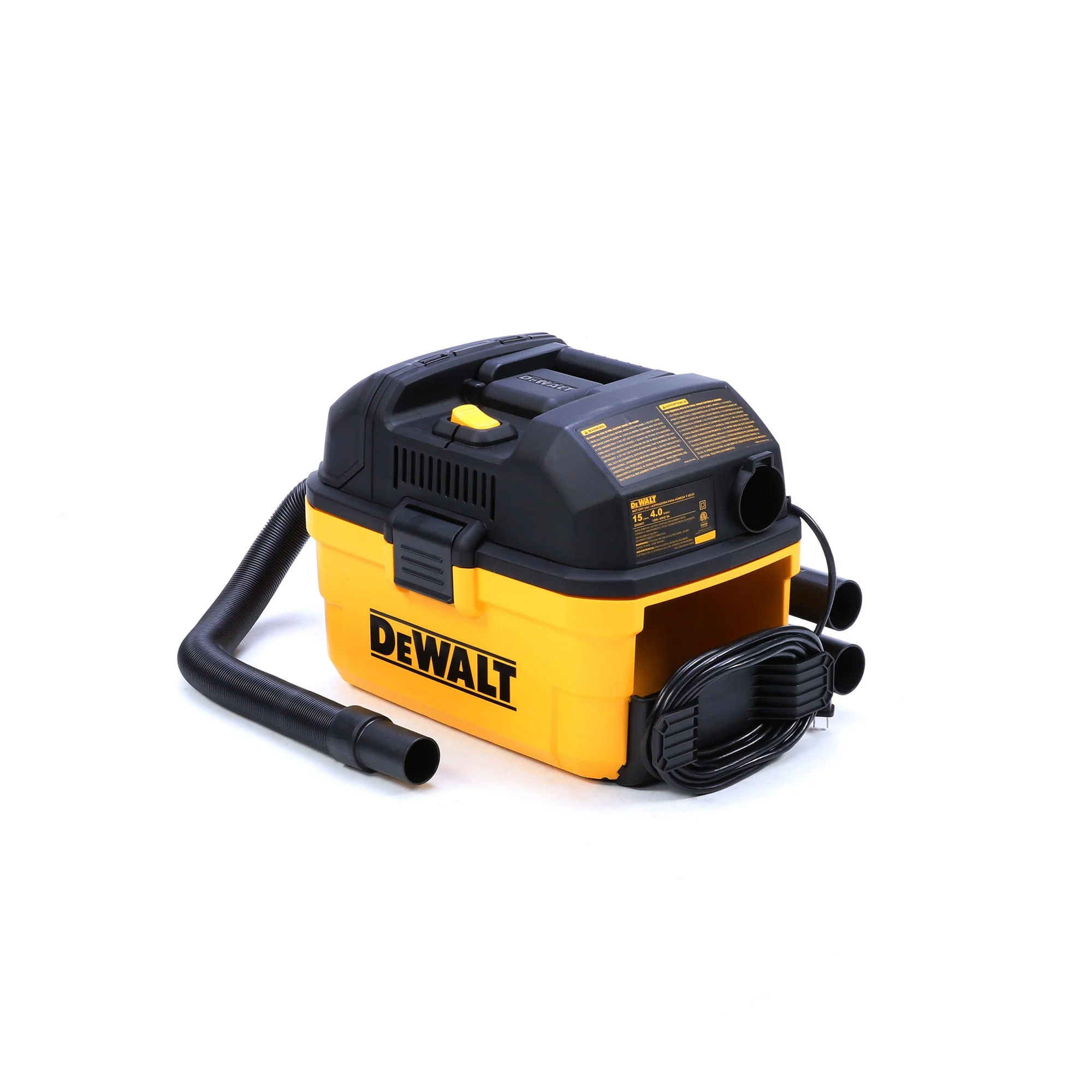 DEWALT 4-Gallon 5.0 HP Corded Portable Wet/Dry Shop Vacuum, DXV04T - Image 5