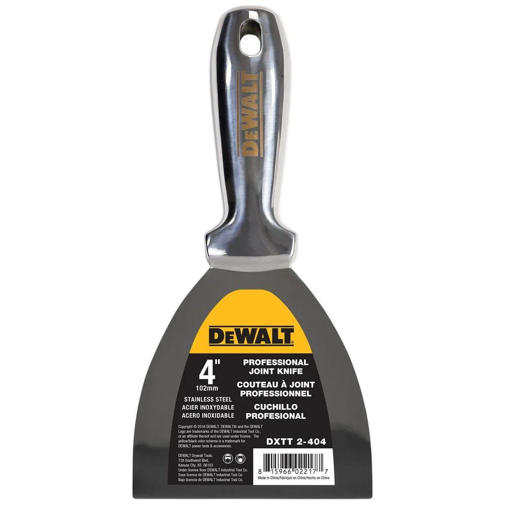 DEWALT 4 in. Stainless Steel Joint Knife with Welded Handle