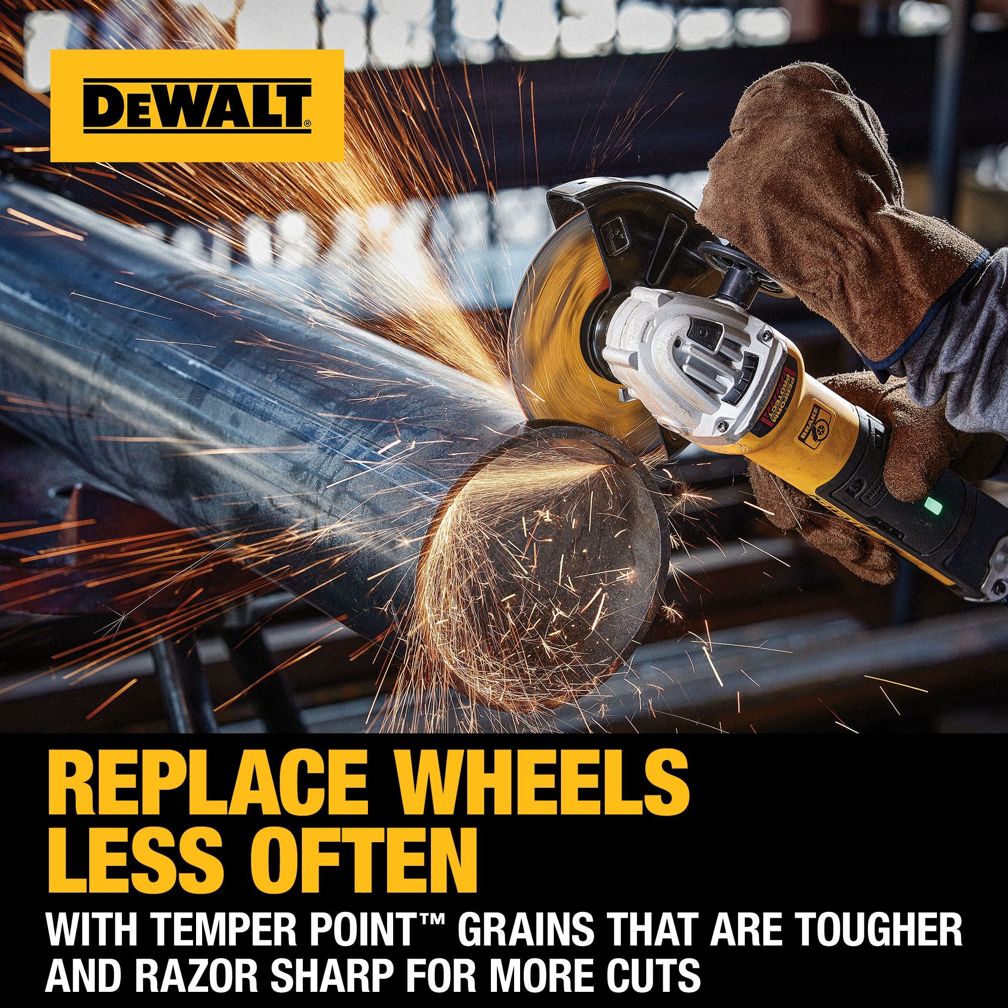 DEWALT 5-Pack Aluminum Oxide 4-in Grinding Wheel - Image 6