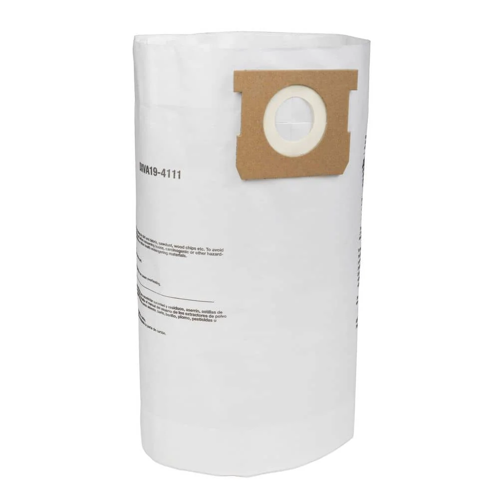 DEWALT 6 Gal. to 10 Gal. Fine Dust Bag Filter for Wet/Dry Vacuums (3-Pack) - Image 2