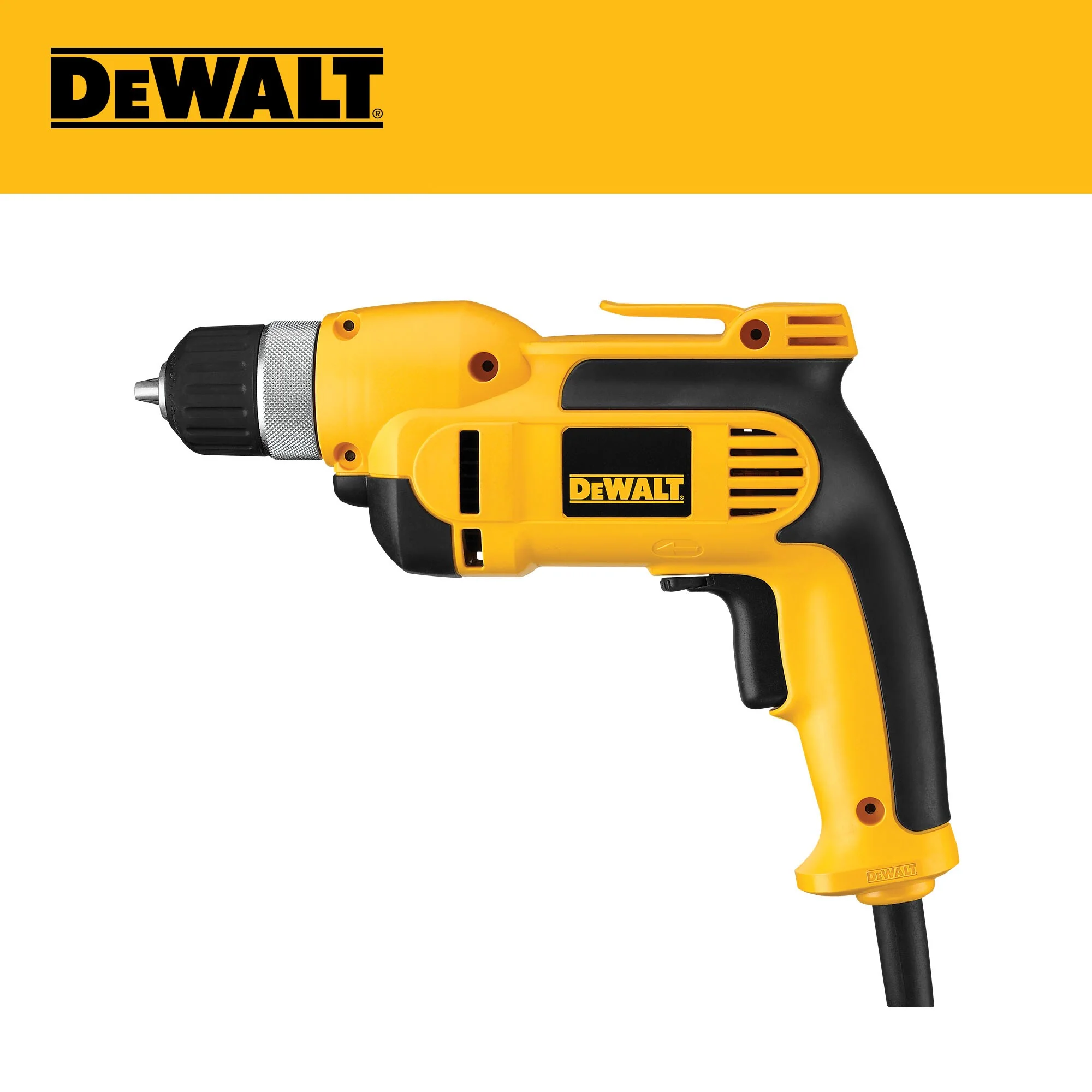 DEWALT 8-Amp 3/8-in Keyless Corded Drill, Soft Bag, 0-2500 RPM (DWD110K) - Image 2