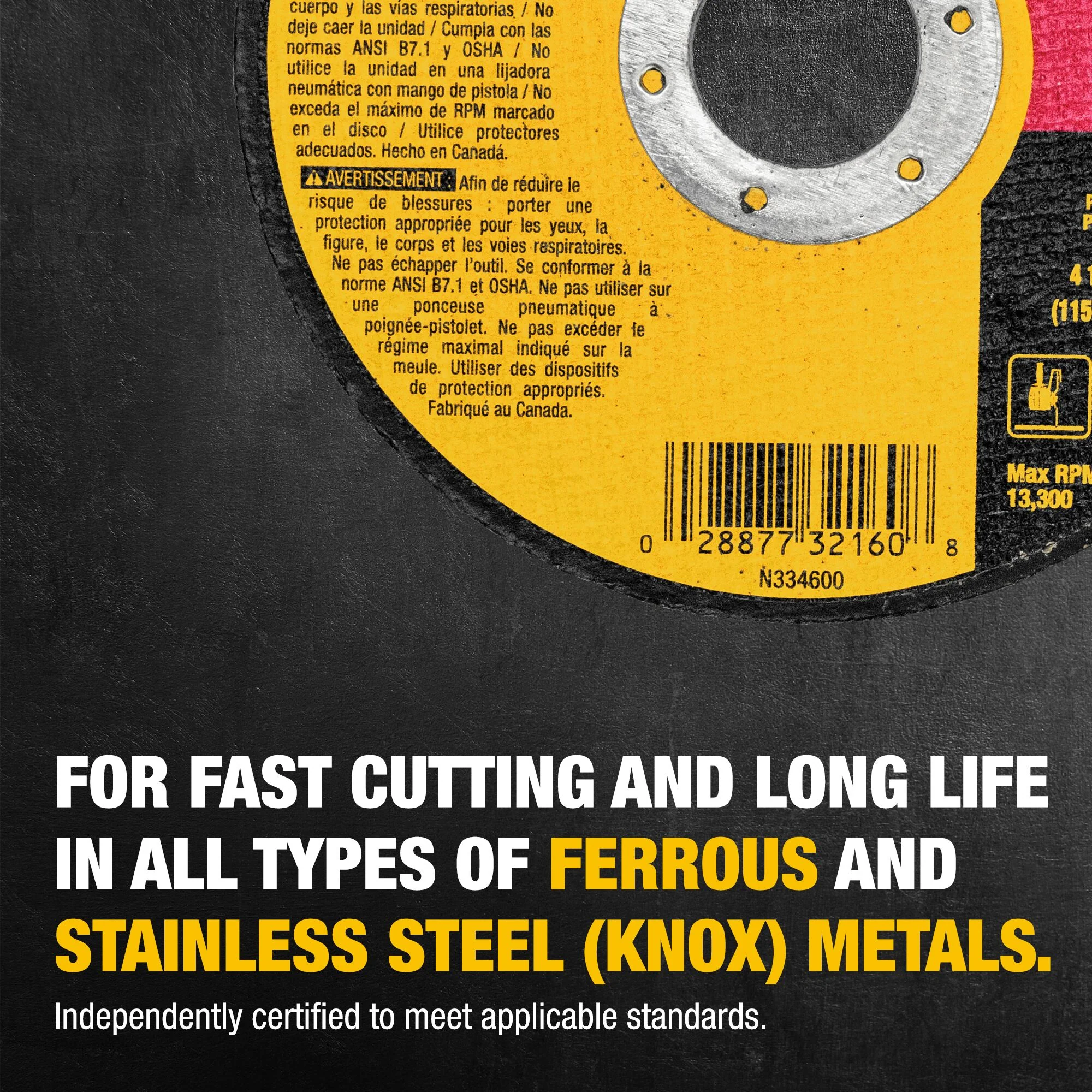 DEWALT Aluminum Oxide 4.5-in 60-Grit Grinding Wheel - Image 4