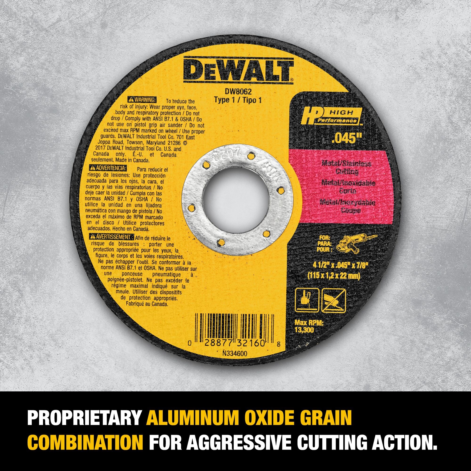 DEWALT Aluminum Oxide 4.5-in 60-Grit Grinding Wheel - Image 7