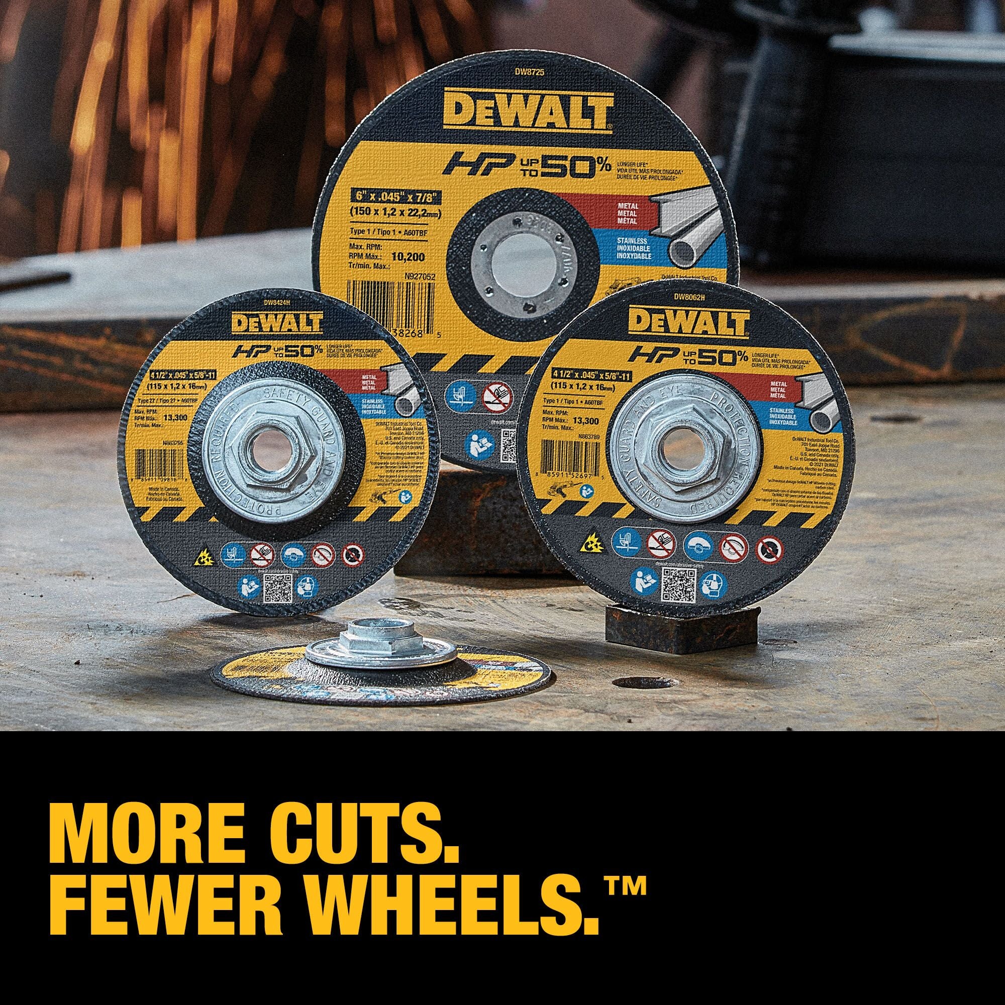 DEWALT Aluminum Oxide 7-in 60-Grit Grinding Wheel, Type 1, 7/8-in Arbor - Image 4
