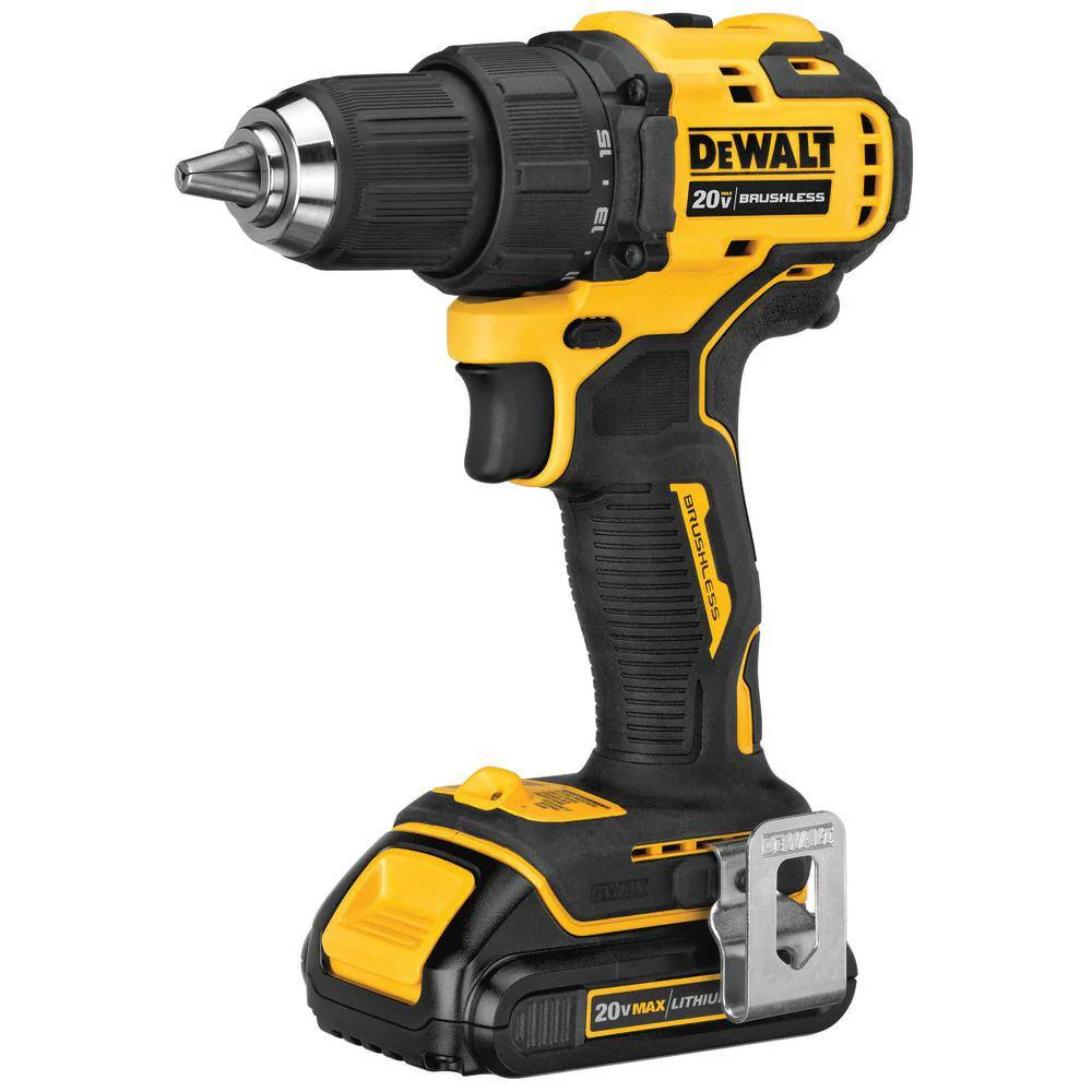 DEWALT ATOMIC 20V MAX Cordless Brushless Compact Drill/Impact Combo Kit (2-Tool) with 142-Piece Mechanics Tool Set - Image 6