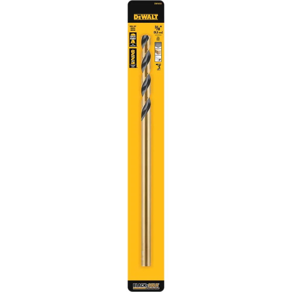DEWALT Black and Gold Twist Drill Bit, 3/8 in. x 12 in. - Image 3