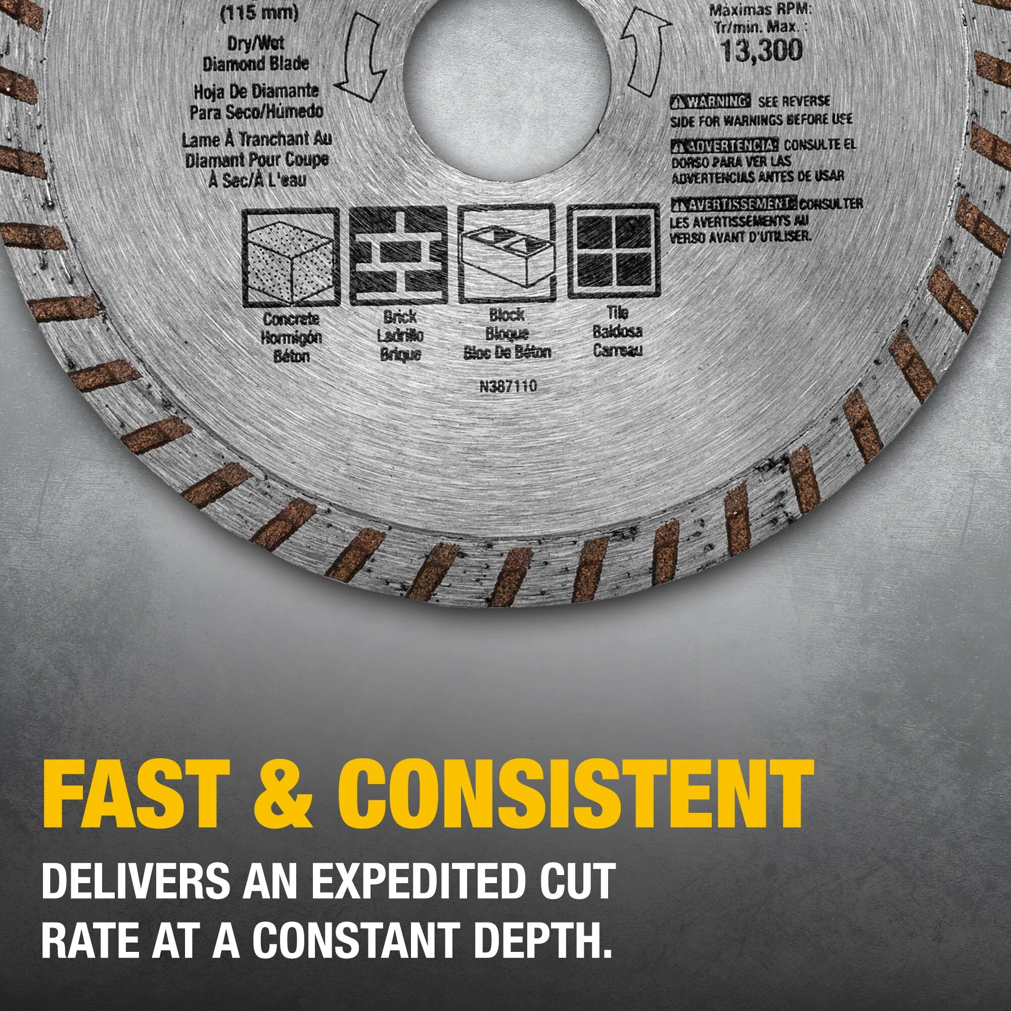 DEWALT Diamond 4.5-in Grinding Wheel, DW4725 - Image 4
