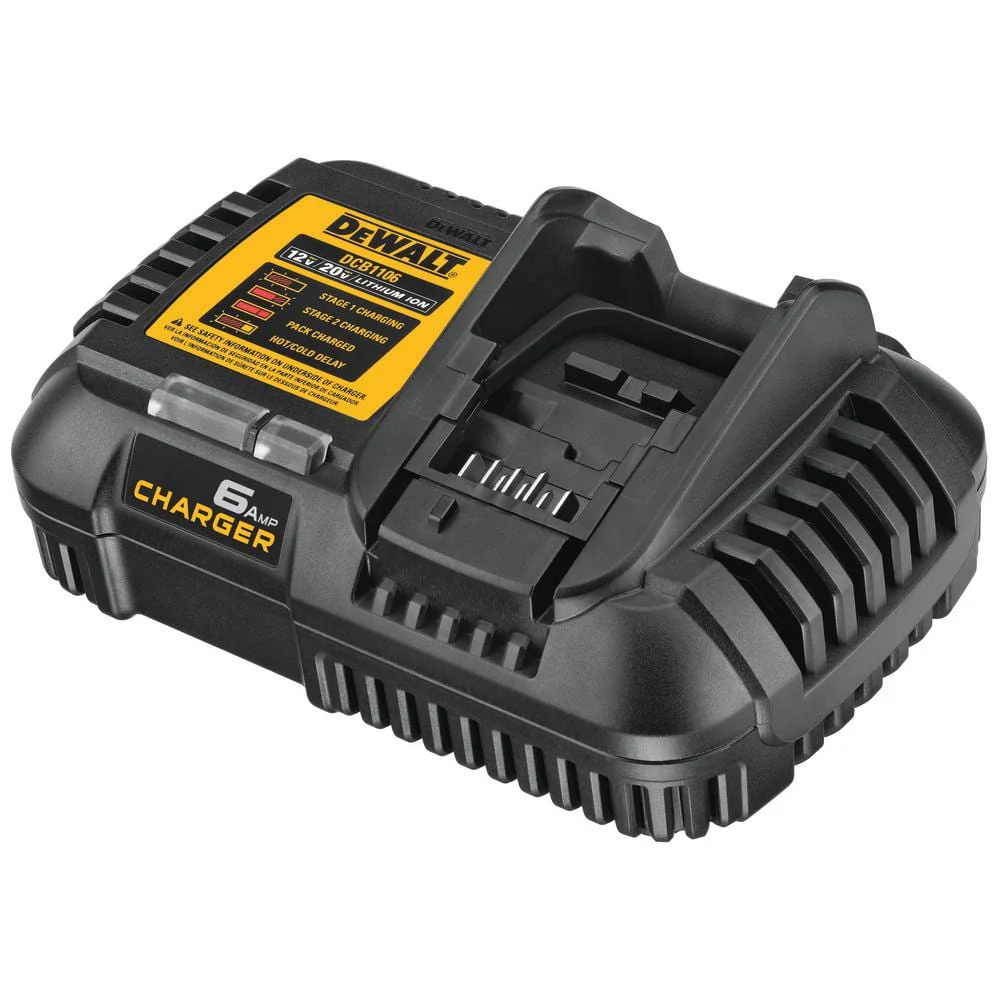 DEWALT FLEXVOLT 20V/60V MAX Lithium‑Ion 6.0Ah Battery Pack with 6-Amp Output Charger (DCB606C) - Image 8