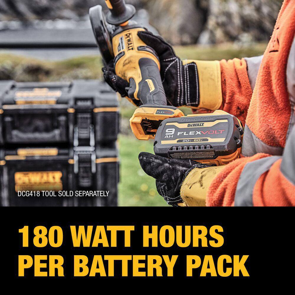 DEWALT FLEXVOLT 20V/60V MAX Lithium-Ion 9.0Ah Battery Pack (2 Pack) - Image 4