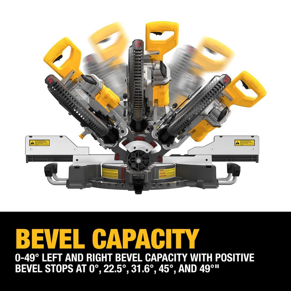DEWALT Flexvolt 60V 12" Cordless Sliding Miter Saw Kit with Battery and Charger - Image 2