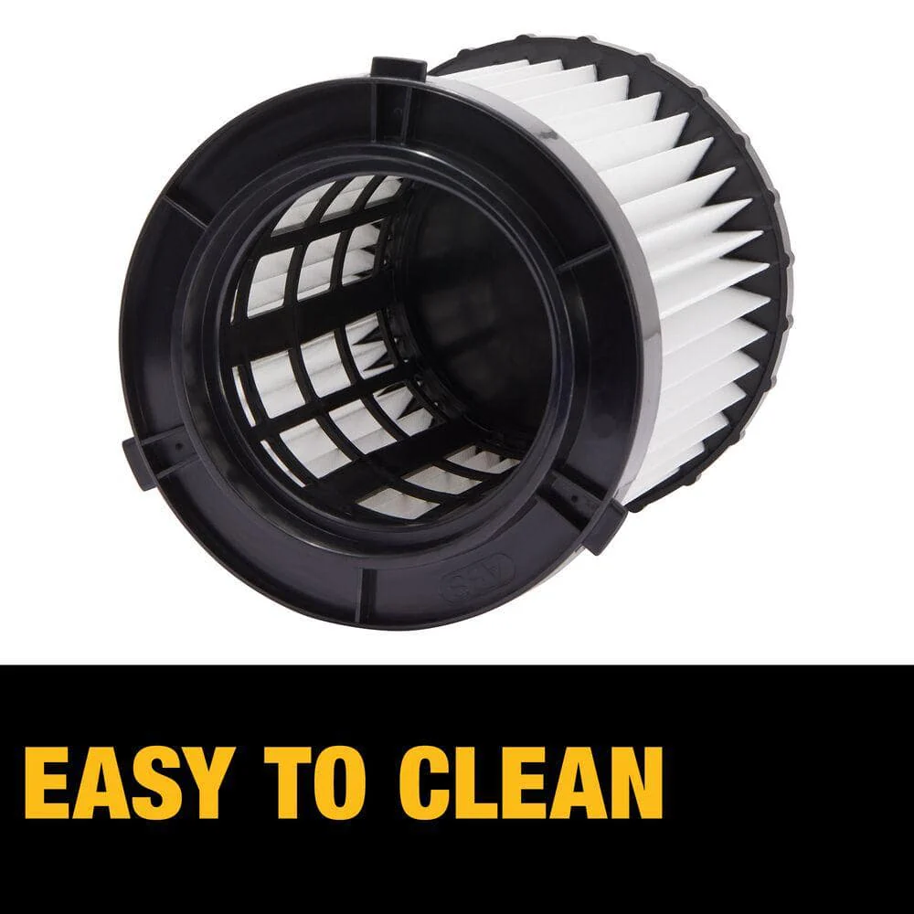DEWALT HEPA Replacement Filter for DC500 Wet/Dry Vacuum, Washable Cartridge - Image 3