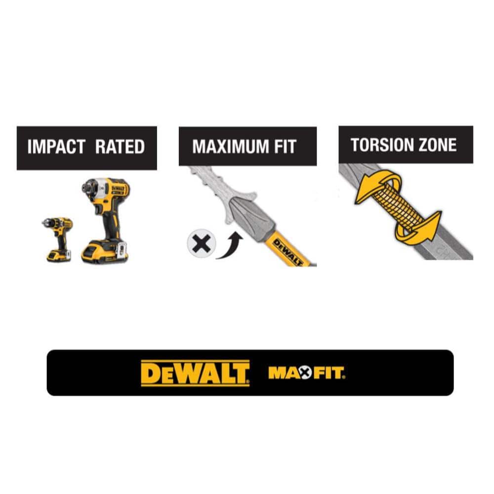 DEWALT MAXFIT 12 in. Bit Extension, 1/4 in. Hex Shank, Magnetic Quick-Release - Image 2