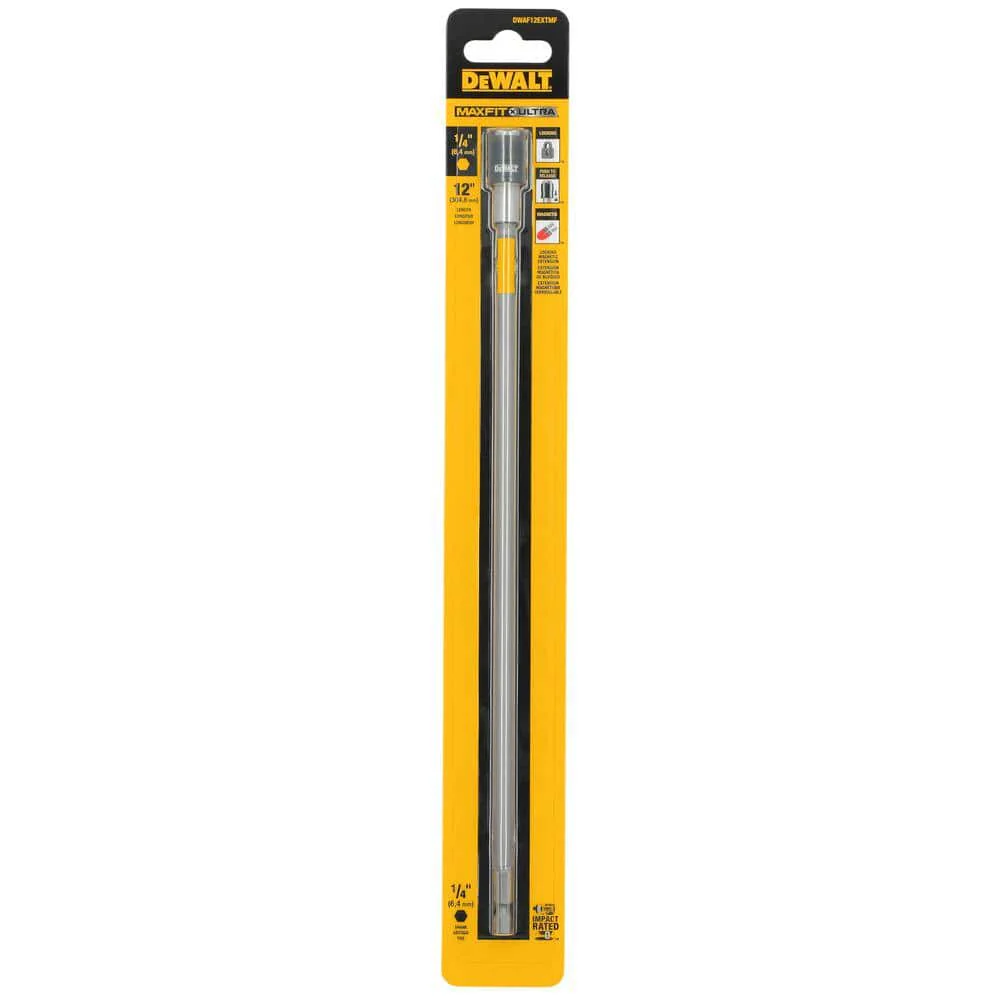 DEWALT MAXFIT 12 in. Bit Extension, 1/4 in. Hex Shank, Magnetic Quick-Release - Image 6