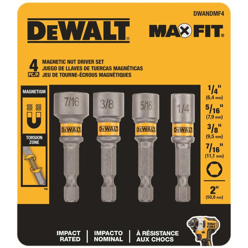 DEWALT MAXFIT Magnetic 2 in. Nut Driver Set (4-Piece) - Image 3