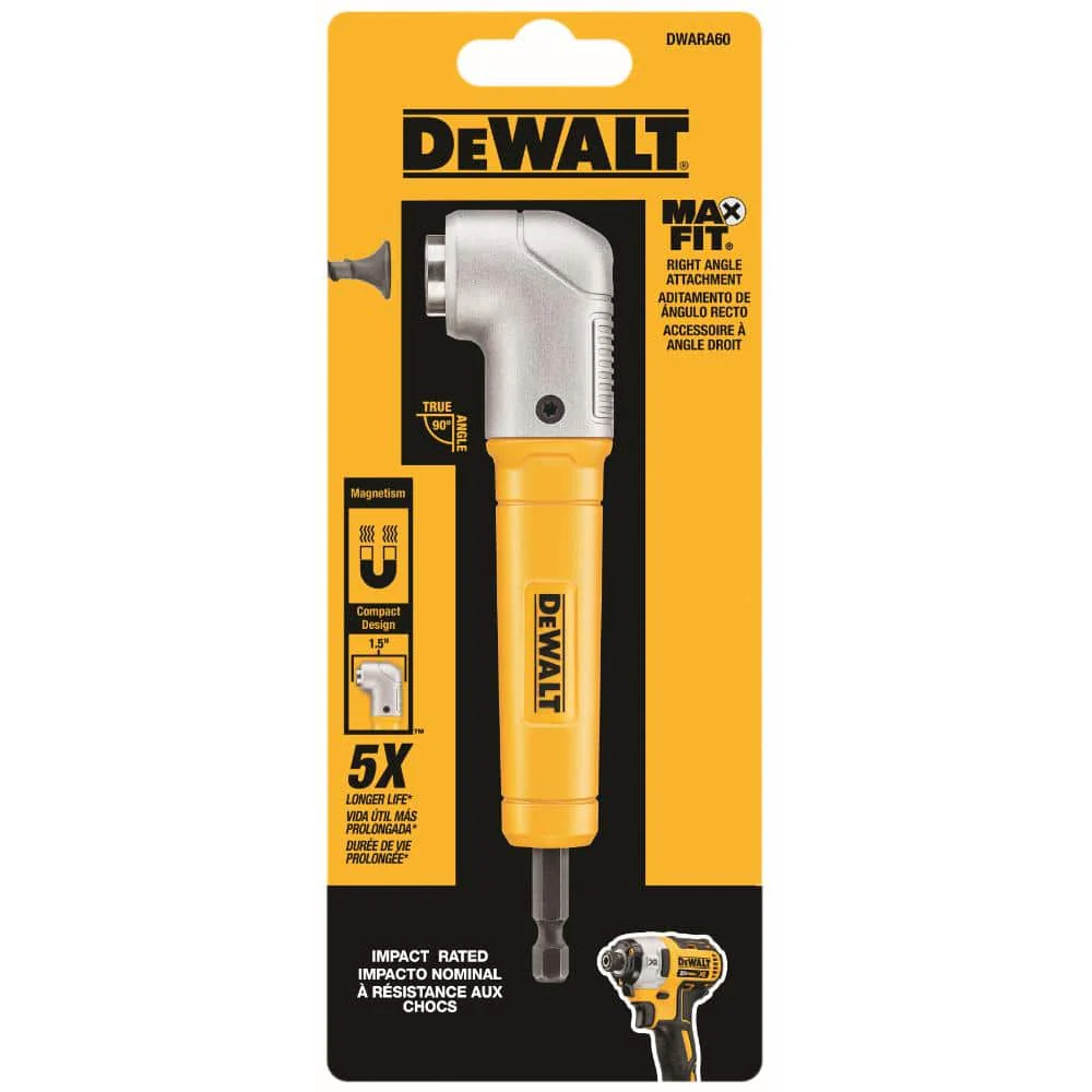 DEWALT MAXFIT Right Angle Magnetic Attachment, 1/4 in. Hex, Compact 1-1/2 in. Front-to-Back - Image 3