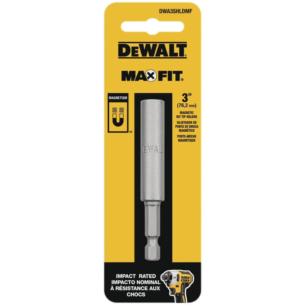 DEWALT MAXFIT ULTRA 3 in. Magnetic Bit Holder, 1/4 in. Hex Shank - Image 3