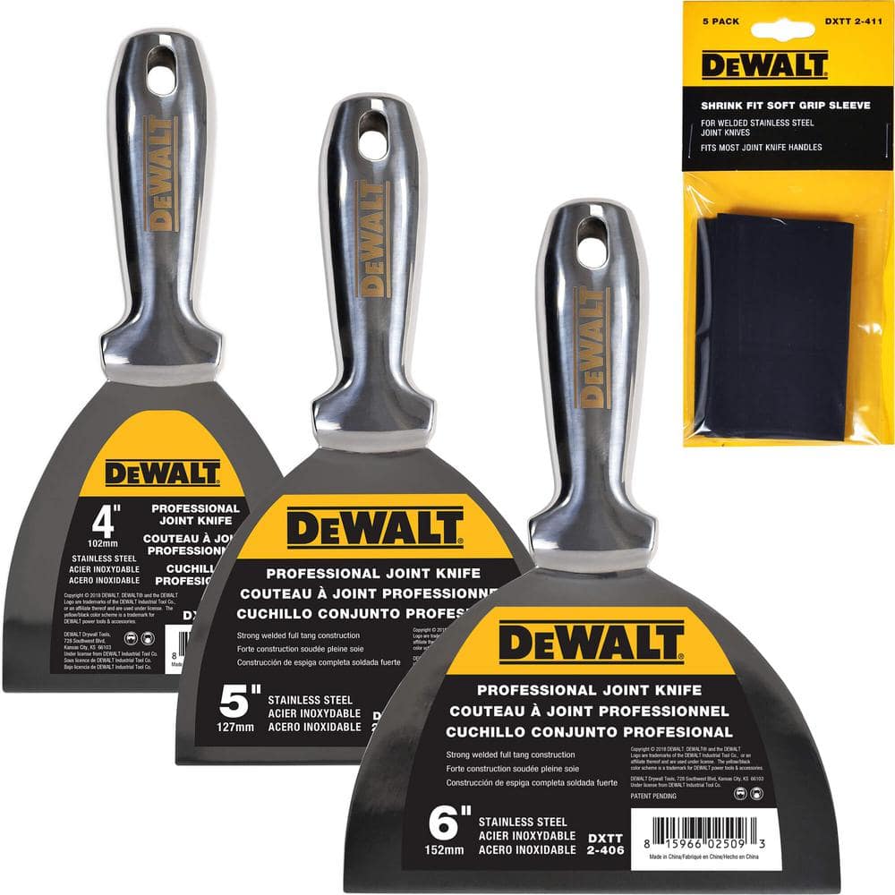 DEWALT Stainless Steel Welded Joint Knives (3-Pack)