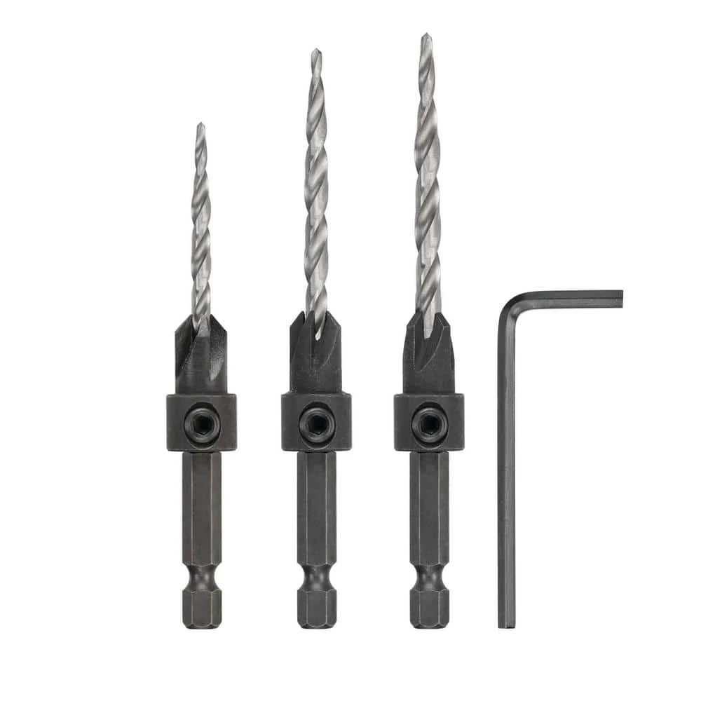 DEWALT Steel Countersink Drill Bit Set (3-Piece) – DW2535