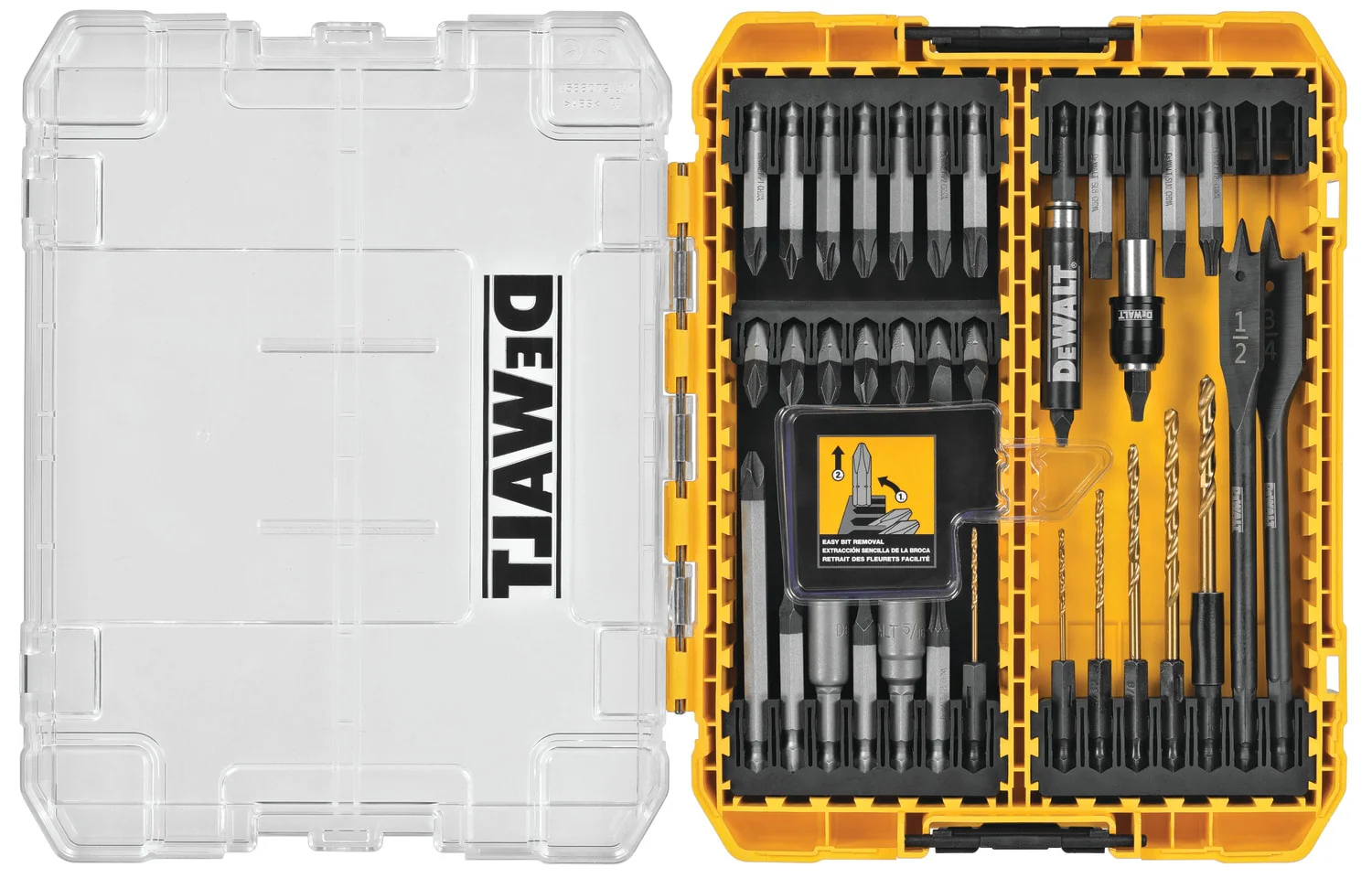 DEWALT Tough Grip 35-Piece Titanium Hex Shank Screwdriver Bit Set