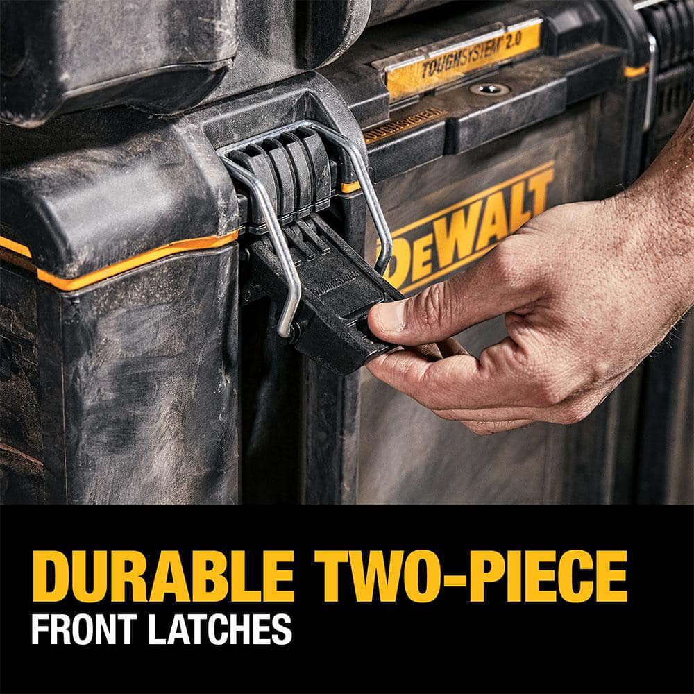 DEWALT TOUGHSYSTEM 2.0 22 in. Medium Modular Tool Box, IP65, 110 lb Capacity (DWST08300) - Image 6