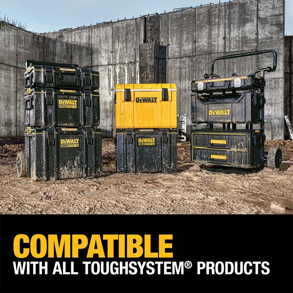 DEWALT TOUGHSYSTEM 2.0 22 in. Medium Modular Tool Box, IP65, 110 lb Capacity (DWST08300) - Image 8