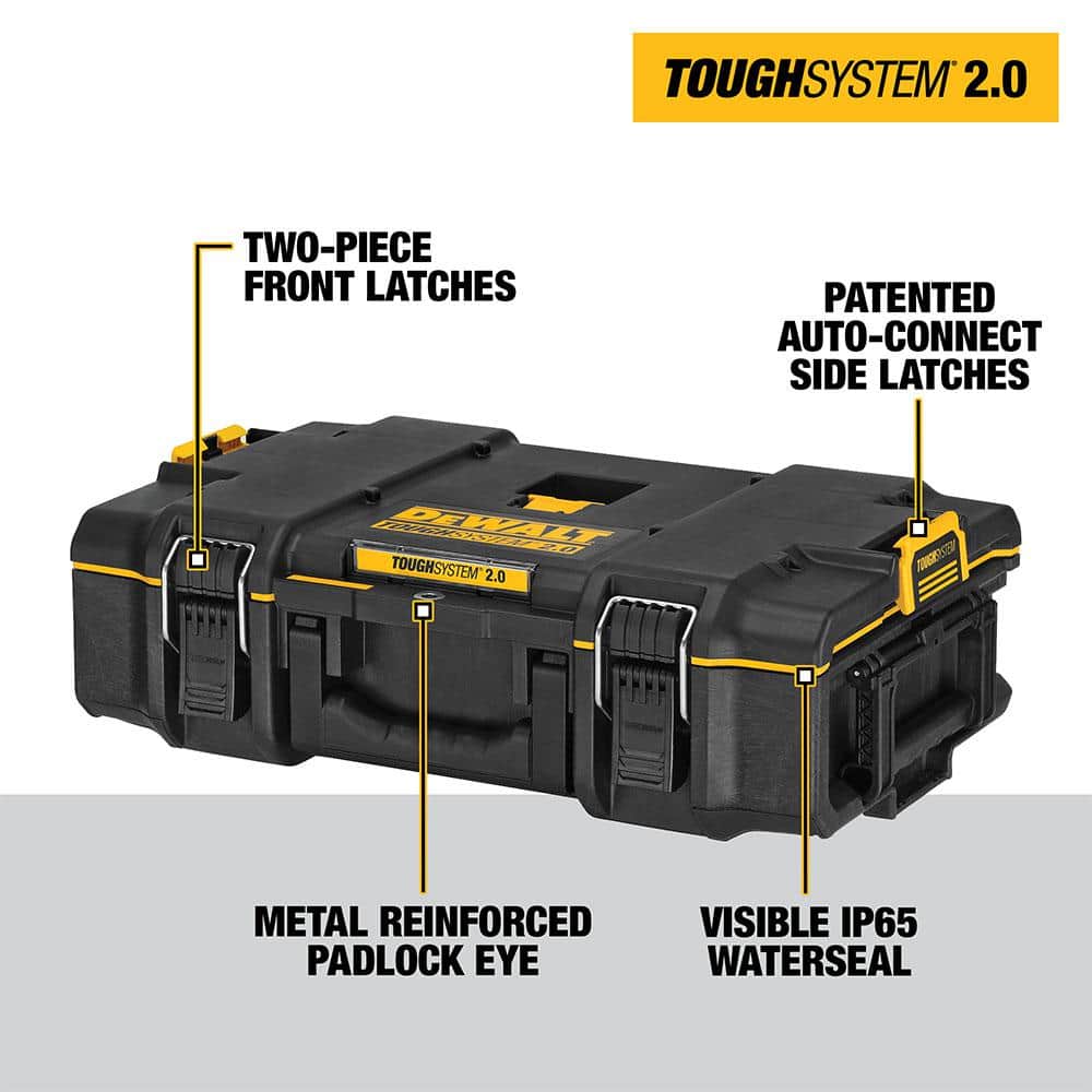 DEWALT TOUGHSYSTEM 2.0 Small Tool Box with Bonus 22 in. Medium Tool Box and 24 in. Mobile Tool Box (3-Piece Set) - Image 3