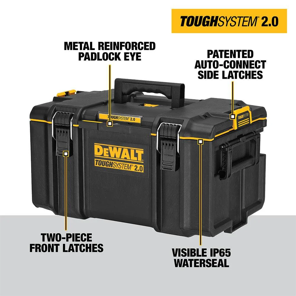 DEWALT TOUGHSYSTEM 2.0 Small Tool Box with Bonus 22 in. Medium Tool Box and 24 in. Mobile Tool Box (3-Piece Set) - Image 4