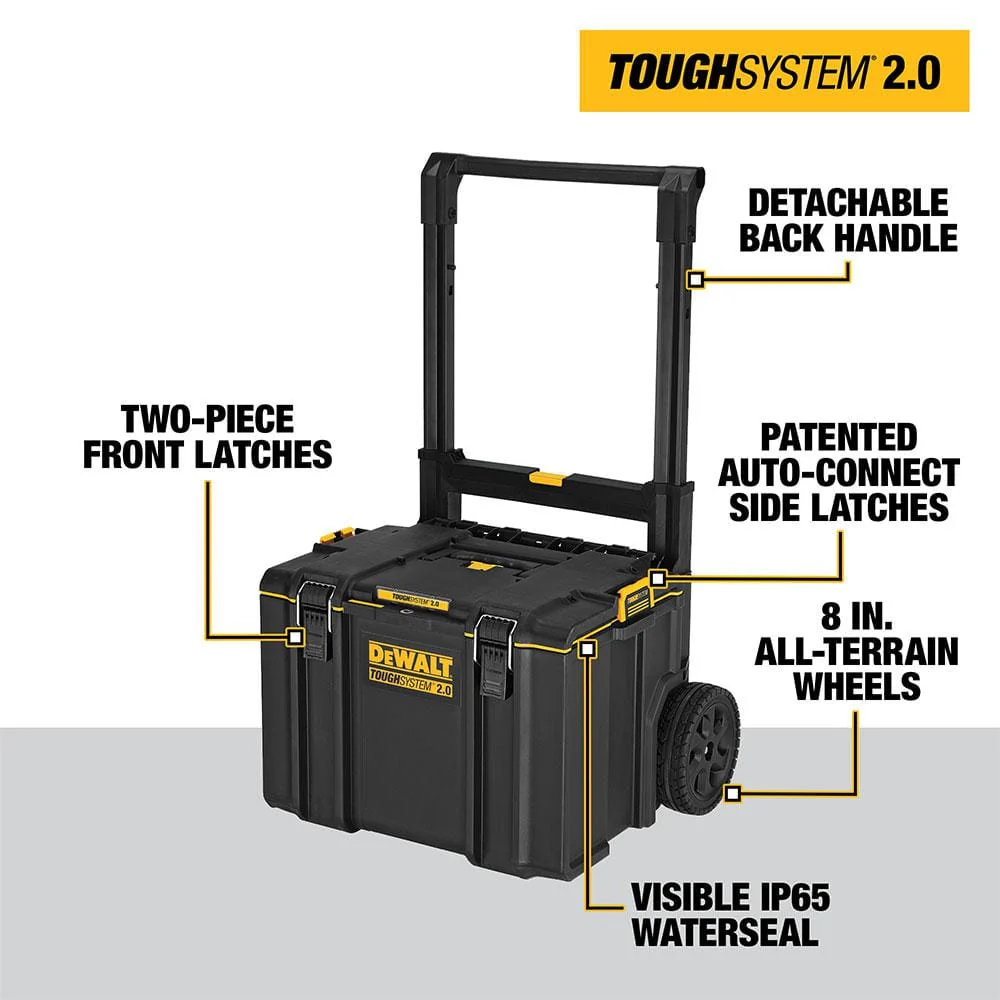 DEWALT TOUGHSYSTEM 2.0 Small Tool Box with Bonus 22 in. Medium Tool Box and 24 in. Mobile Tool Box (3-Piece Set) - Image 5