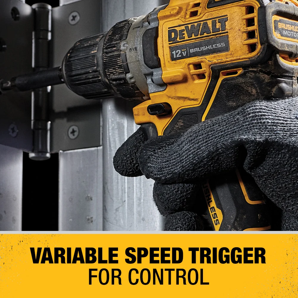 DEWALT XTREME 12-Volt MAX 3/8-in Brushless Cordless Drill/Driver Kit with Charger and 2 Batteries - Image 7