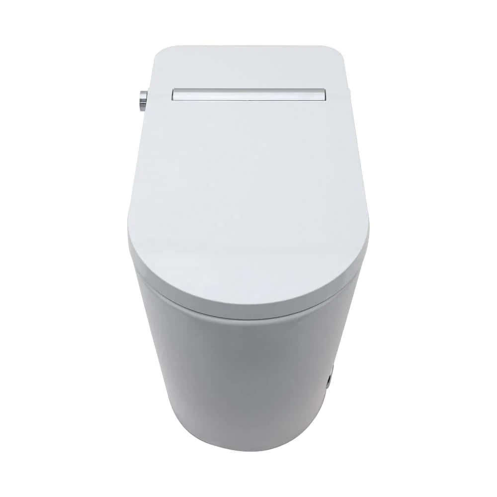 Dimakai Elongated Heated Seat Bidet Toilet with Foot Sensor Flush