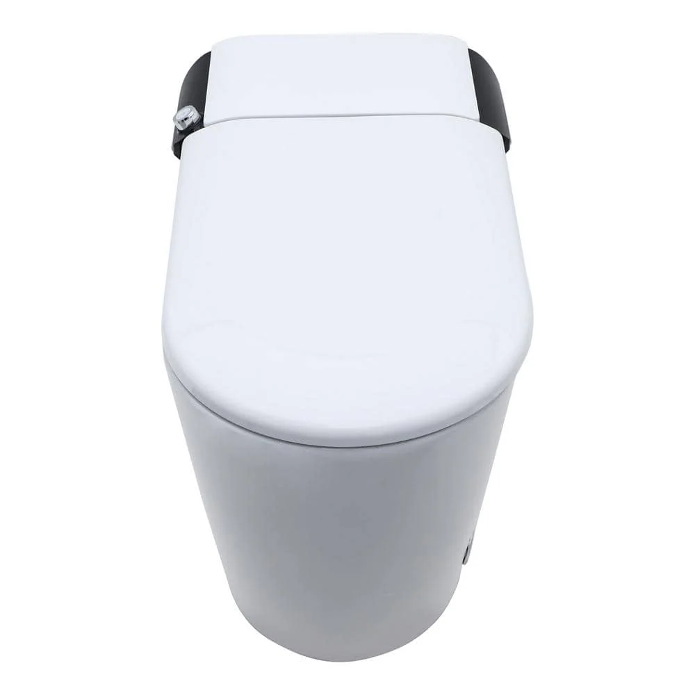 Dimakai Elongated Heated Seat Bidet Toilet with Foot Sensor Flush and LED Display